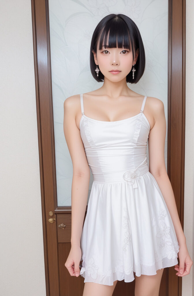 ぱっつん黒髪ボブ