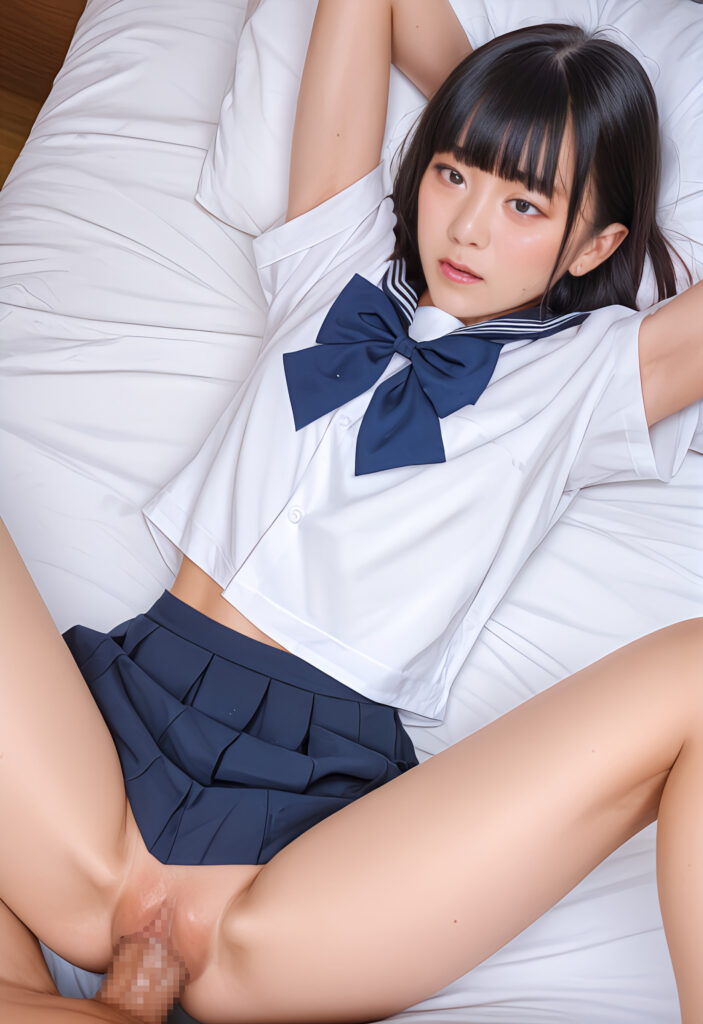 無防備に眠る美少女