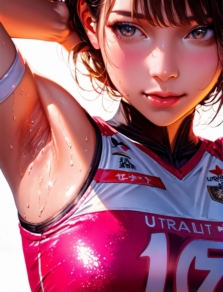 アスリートの腋汗