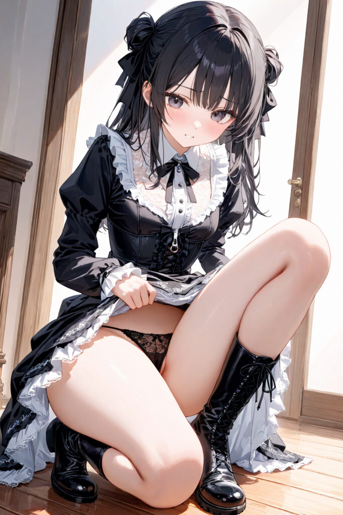 ゴスロリしゃがみフェチ