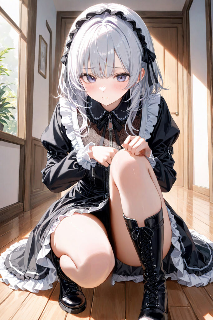 ゴスロリしゃがみフェチ