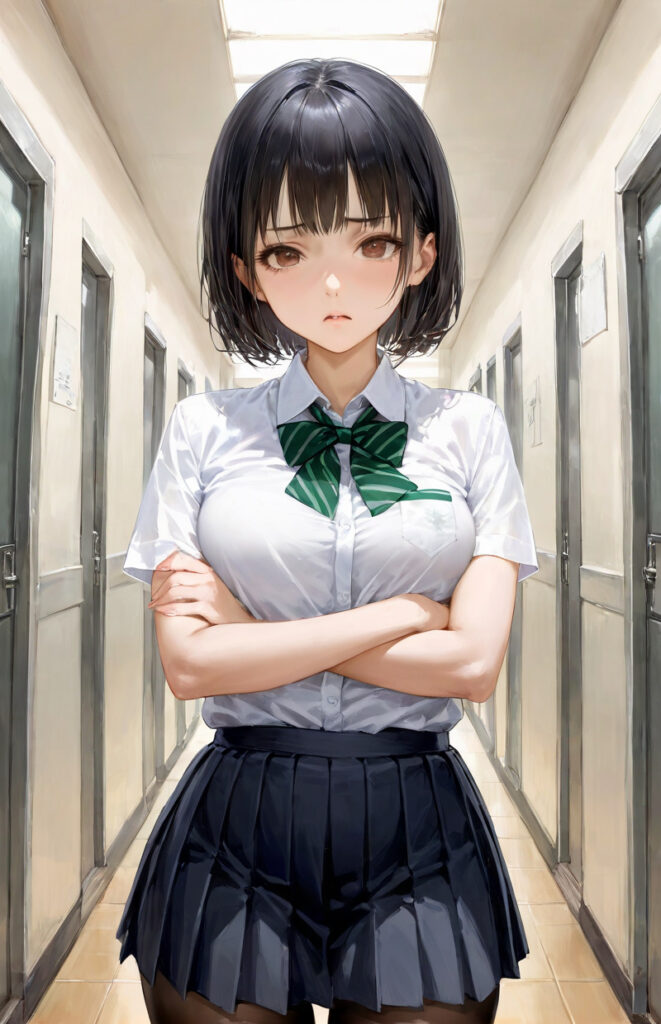 嫌顔パンチラ制服JK