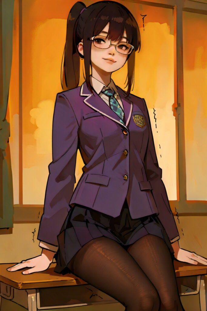 優等生JK角オナ