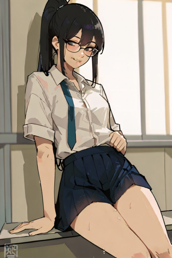 優等生JK角オナ