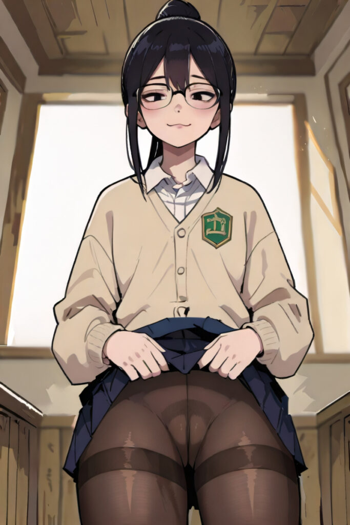 優等生JK角オナ