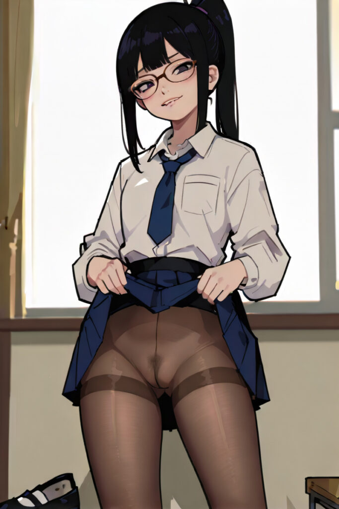 優等生JK角オナ