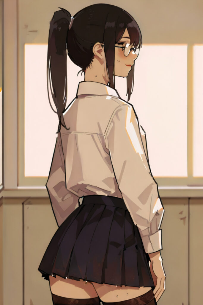 優等生JK角オナ