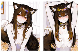 ペットとして飼われる少女