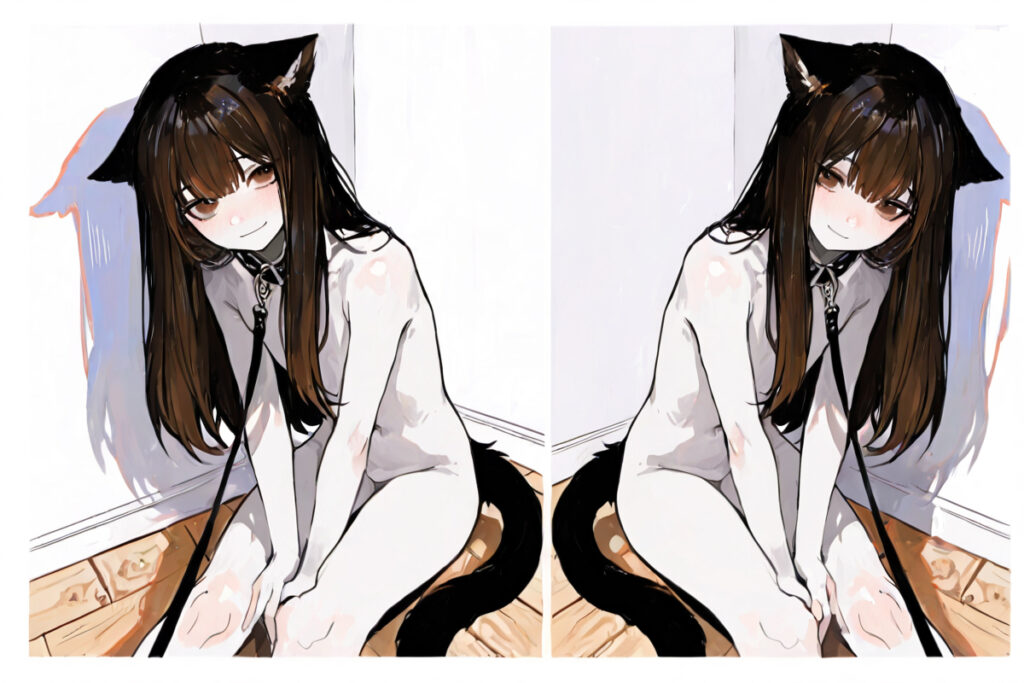 ペットとして飼われる少女