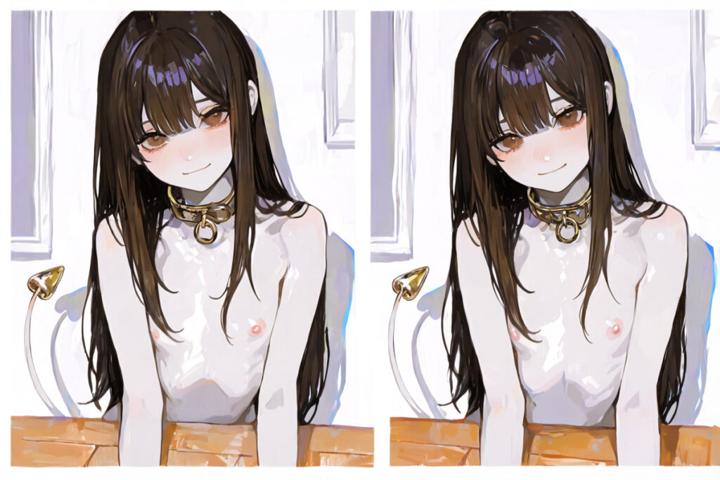 ペットとして飼われる少女