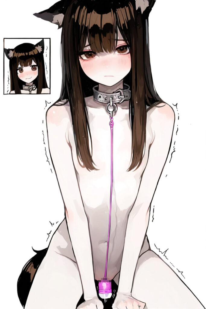 ペットとして飼われる少女