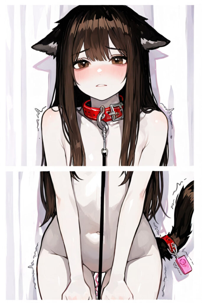 ペットとして飼われる少女