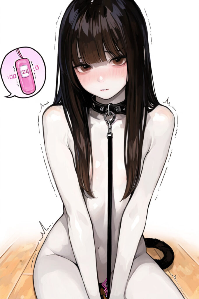 ペットとして飼われる少女